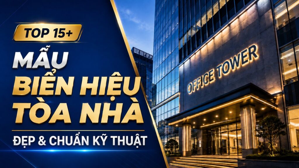 biển hiệu tòa nhà