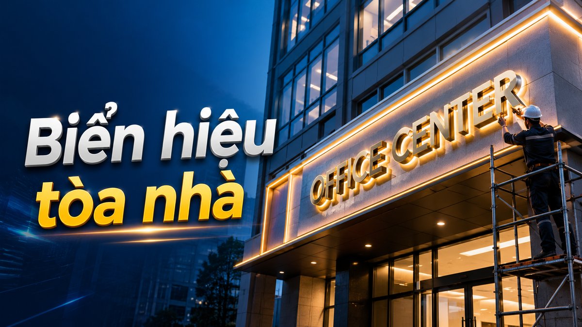 biển hiệu tòa nhà