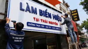 làm biển hiệu tại thái nguyên