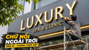 chữ nổi quảng cáo ngoài trời